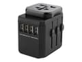 Miniatyrbilde 1 av 3: MicroConnect - Socket splitter - AC 100-240 V - 1920 watt - utgangskontakter: 8 - svart