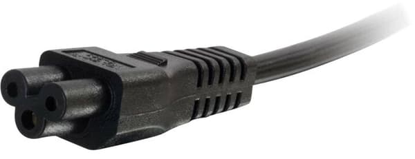 C2G Laptop Power Cord - Strömkabel - IEC 60320 C5 till power CEE 7/7 (hane) - AC 250 V - 1 m - formpressad - svart - Europa