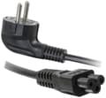 Miniatyrbild 1 av 5: C2G Laptop Power Cord - Strömkabel - IEC 60320 C5 till power CEE 7/7 (hane) - AC 250 V - 1 m - formpressad - svart - Europa