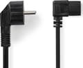 Miniatyrbilde 4 av 4: Nedis CEGL10020BK20, 2 m, Strømplugg type F, IEC 320