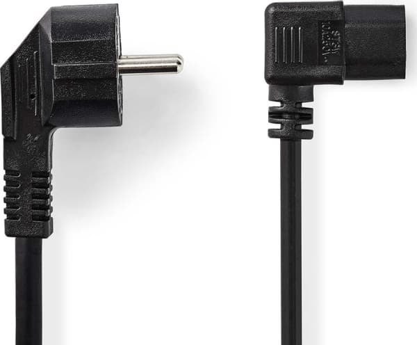 Nedis CEGL10020BK20, 2 m, Strømplugg type F, IEC 320