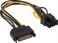 Miniatyrbilde 4 av 4: Akyga AK-CA-80, 0,2 m, PCI-E (6+2 pin), SATA 15-pin, Hankjønn, Hankjønn, 17 g