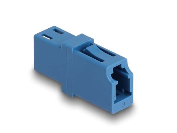 Delock - Kopplingsdon för nätverk - LC (hona) till LC (hona) - fiberoptisk - simplex - 0.2 dB - blå (paket om 2)