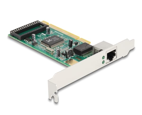 Delock - Nätverksadapter - PCI låg profil - 10/100/1000Base-T(X) x 1
