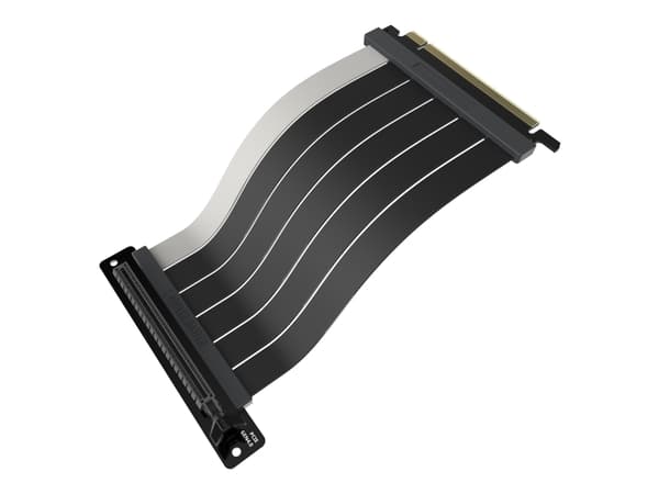 Cooler Master Riser Cable Ver. 2 - PCI Express x16-kabel - PCI Express 4.0 x16 (hona) vinklad till PCI Express 4.0 x16 (hane) - 30 V - 1.1 A - 20 cm