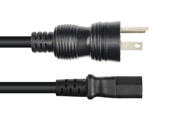 Alcasa P4930-S010, 1 m, NEMA 5-15P, C13 coupler, SJT, 125 V, 10 A