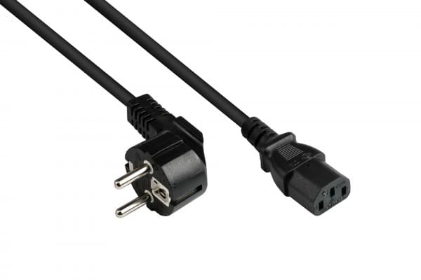 Alcasa P0130-S075, 7,5 m, Strømplugg type E+F, C13 kopling, 250 V