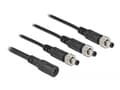 Miniatyrbild 5 av 5: Delock - Strömdelare - DC-jack 5,5 x 2,1 mm (hona) till DC-jack 5,5 x 2,1 mm (hane) - 30 V - 2 A - 50 cm - svart