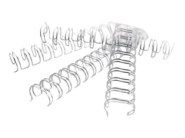 GBC WireBind - 5 mm - 34 ringer - A4 (210 x 297 mm) - 35 ark - sølv - 100 stk bindestreng