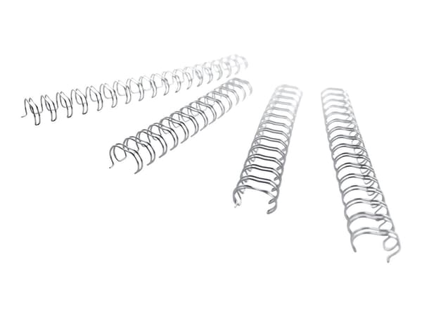 GBC WireBind - 5 mm - 34 ringer - A4 (210 x 297 mm) - 35 ark - sølv - 100 stk bindestreng