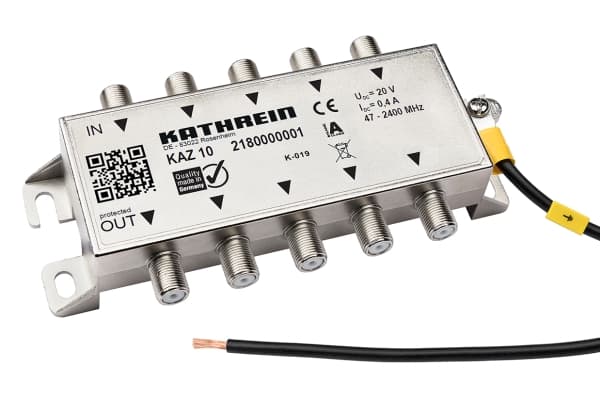 Kathrein KAZ 10, 75 O, 47 - 2400 MHz, Sølv, A, F, 145 mm