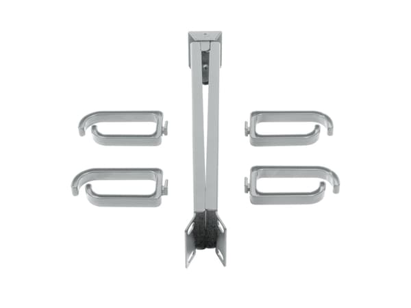 LogiLink OR103G, Kurvet, Metall, Plast, Grå