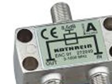 Kathrein EAC 04, 75 O, 5 - 1000 MHz, Silver, Zink stål, F, 52 mm