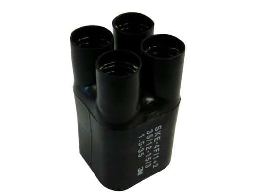 3M SKE 4F/1+2, Varmekrympeslange, Sort, 10 cm, 3,5 cm, 1 stykker, 120 °C
