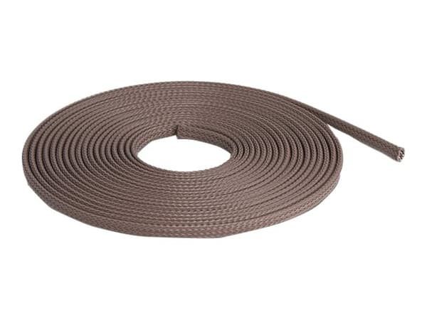 Delock - Flätad ärm - rodent resistant, stretchable, 6 mm - 5 m - brun