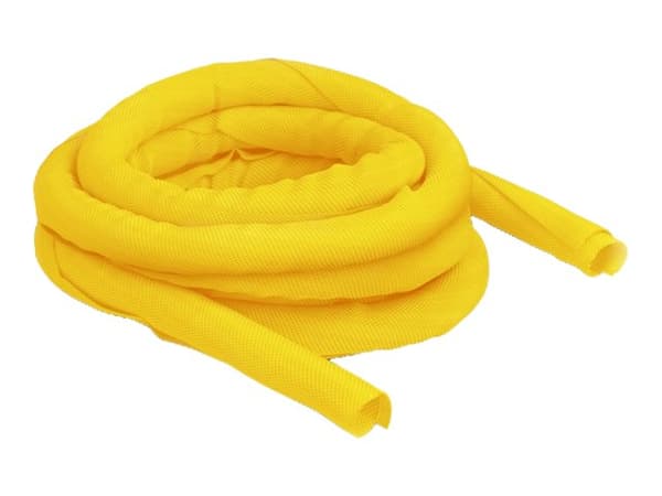 Delock - Flätad ärm - 5 m - gul