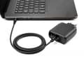 Miniatyrbild 3 av 4: Delock - Strömkabel - 24 pin USB-C (hane) till DC-jack 6,0 x 4,3 mm (hane) vinklad - 20 V - 3 A - 1.5 m - svart