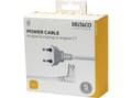 Miniatyrbilde 5 av 5: DELTACO - Strømkabel - Europlug vinklet til power IEC 60320 C7 vinklet - 3 m - hvit