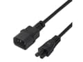 Miniatyrbilde 4 av 5: DELTACO - Strømkabel - IEC 60320 C14 til IEC 60320 C5 - 2 m - svart