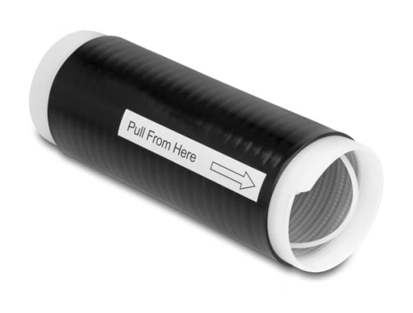 Delock - Cold shrink tube - innendørs, utendørs - 13 cm - svart (en pakke 2)