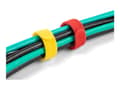 Miniatyrbilde 1 av 5: Delock - Hook & loop tie - 15 cm - svart, blå, gul, rød, grønn (en pakke 10)