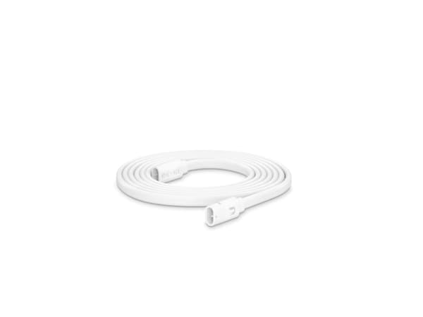 Ubiquiti UISP - Strömkabel - strömtransport (hane) till strömtransport (hane) - 3 m - utomhus, tvinnad - vit