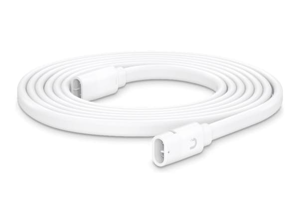 Ubiquiti UISP - Strömkabel - strömtransport (hane) till strömtransport (hane) - 3 m - utomhus, tvinnad - vit