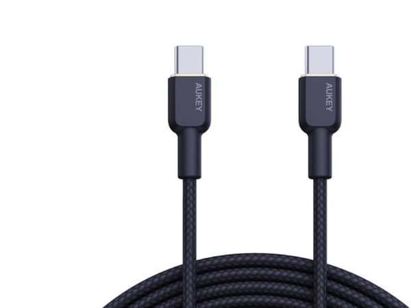AUKEY CB-NCC1 USB-C Type-C Power Delivery PD 60W 3A 1m Nylon Sort