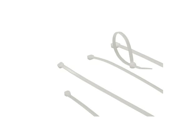 ACT Kabelbindare transparent, längd 203 mm,bredd 4,6 mm Längd: 203 mm Kabelbindare trans 203/4,6mm (CT1050)