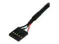 Miniatyrbilde 3 av 5: StarTech.com 5 Pin USB 2.0 Header - 12 in USB IDC Motherboard Header Cable - F/F (USBINT5PIN12) - USB-kabel - 5-pins IDC (hunn) til 5-pins IDC (hunn)