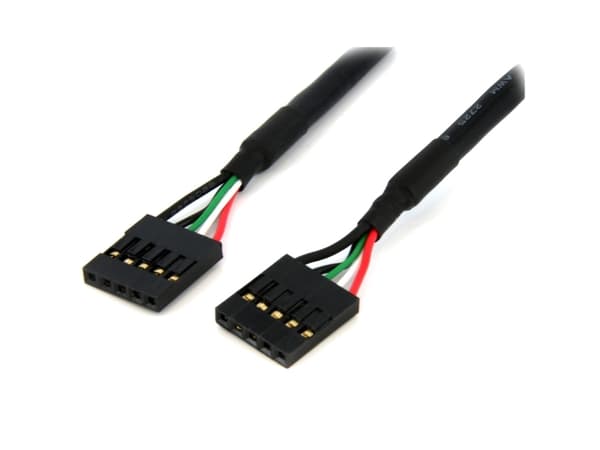 StarTech.com 5 Pin USB 2.0 Header - 12 in USB IDC Motherboard Header Cable - F/F (USBINT5PIN12) - USB-kabel - 5-pins IDC (hunn) til 5-pins IDC (hunn)