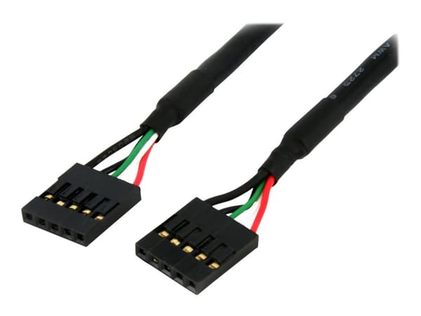 StarTech.com 5 Pin USB 2.0 Header - 12 in USB IDC Motherboard Header Cable - F/F (USBINT5PIN12) - USB-kabel - 5-pins IDC (hunn) til 5-pins IDC (hunn)