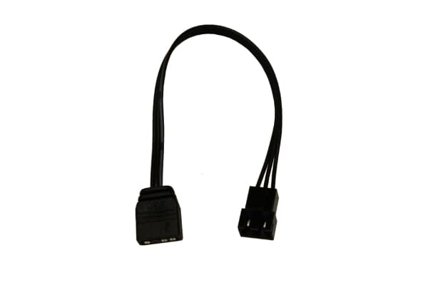 Alphacool 18604, 0,15 m, 3-pin, Molex (3-pin), Rett, Rett, Svart