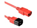 Miniatyrbilde 2 av 3: MicroConnect - Strømkabel - IEC 60320 C14 til power IEC 60320 C13 - 1.8 m - rød