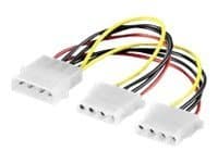 goobay - Strømkabel - 4-pin intern strøm (hann) til 4-pin intern strøm (hunn) - 15 cm