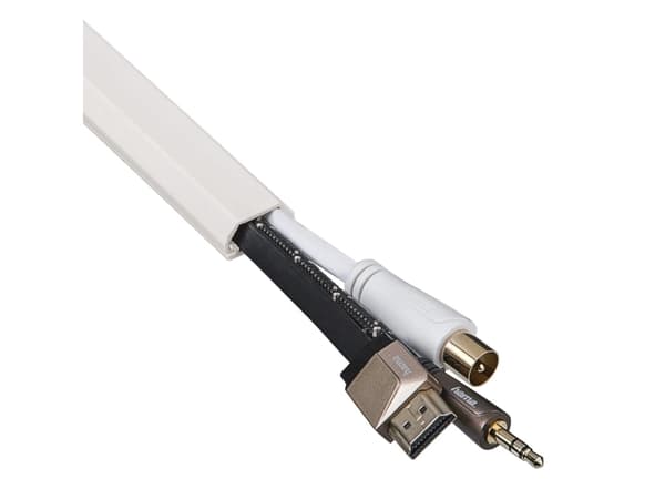 Hama 00220981, Kabelkanal, Universell, Polyvinylklorid (PVC), Hvit