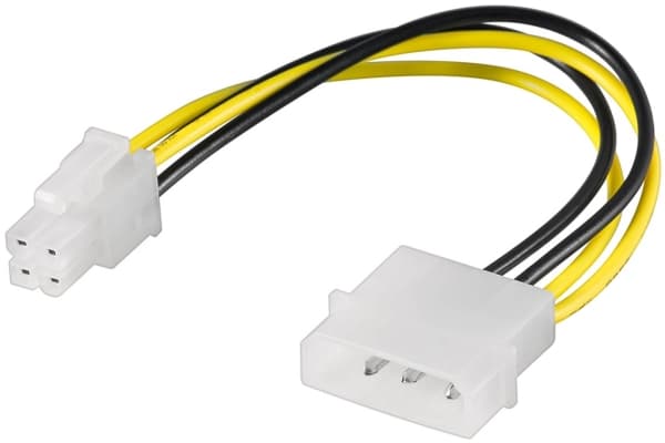 goobay - Strømadapter - 4-pin intern strøm (hann) til 4-pin ATX12V (hunn) - 16 cm