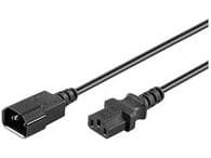 MicroConnect - Virran jatkokaapeli - 3 m - musta