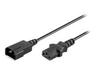 MicroConnect - Virran jatkokaapeli - 3 m - musta
