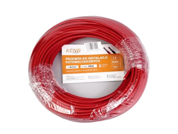 6MM2 RED CABLE, 50M PACK