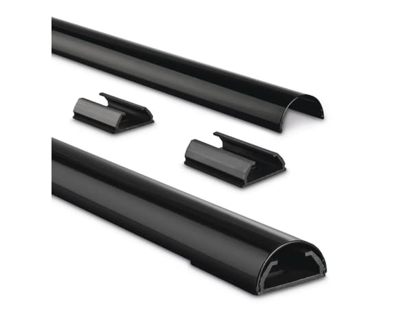 Hama 00220990, Kabelkanal, Universell, Aluminium, Sort