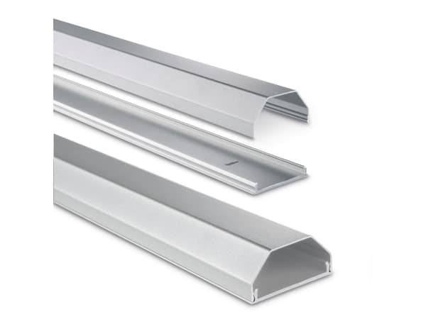 Hama 00220986, Kabelränna, Universal, Gjuten aluminium, Silver