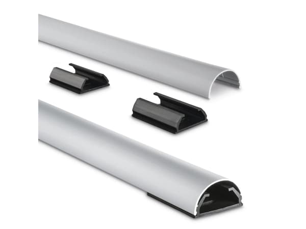 Hama 00220991, Kabelkanal, Universell, Aluminium, Sølv