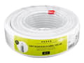 Miniatyrbilde 1 av 4: goobay - Antennekabel i stort parti - 20 m - firedobbelt-skjermet koaksial - 120 dB - hvit