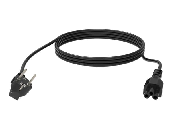 Vision - Strømkabel - IEC 60320 C5 til power CEE 7/7 (P) - 250 V - 16 A - 3 m - flertrådet - svart