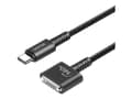 Miniatyrbilde 3 av 5: Unitek - Strømkabel - 24 pin USB-C (hann) til MagSafe 3 - 28 V - 5 A - 1 m - USB Power Delivery (140W) - svart