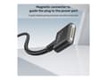 Miniatyrbilde 4 av 5: Unitek - Strømkabel - 24 pin USB-C (hann) til MagSafe 3 - 28 V - 5 A - 1 m - USB Power Delivery (140W) - svart