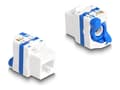 Miniatyrbild 1 av 3: Delock - Keystone module - RJ-45 (hona) till LSA (hona) - UTP - CAT 6a - snap-in - vit, blå