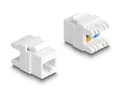 Pikkukuva 2 / 3: DeLOCK 88131, Tasainen, Valkoinen, RJ-45, LSA, Uros, Naaras