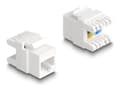 Pikkukuva 1 / 3: DeLOCK 88131, Tasainen, Valkoinen, RJ-45, LSA, Uros, Naaras